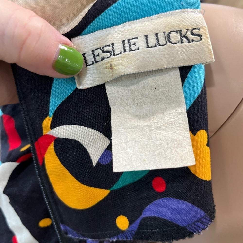 Leslie Lucks Confetti vintage 80’s Party Dress - 10 - Picture 8 of 12